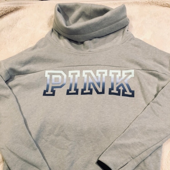 PINK Victoria's Secret Tops - 🌸🌸Cute Pink Sweatshirt with cowl neck